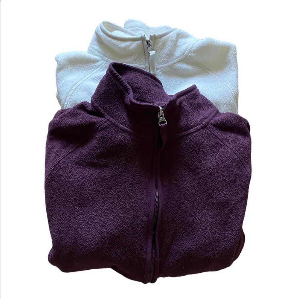 Set of 2 Merona Zip Up Fleece Jackets Size S